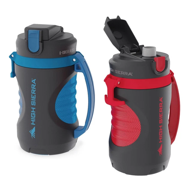 HIGH SIERRA LARGE 64 oz SPORT JUG 2PACK RED & BLUE UP TO 10 HRS COLD