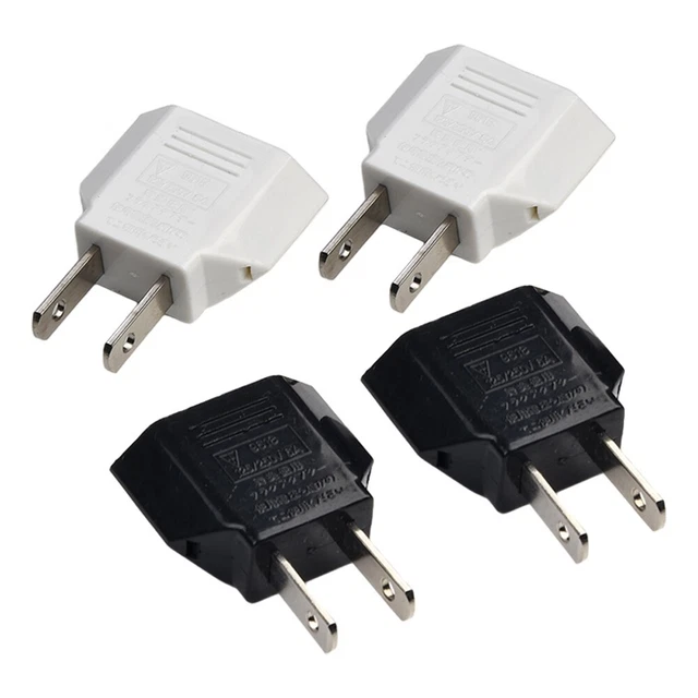 Set di 5 adattatori presa EU-USA comodi e facili da trasportare