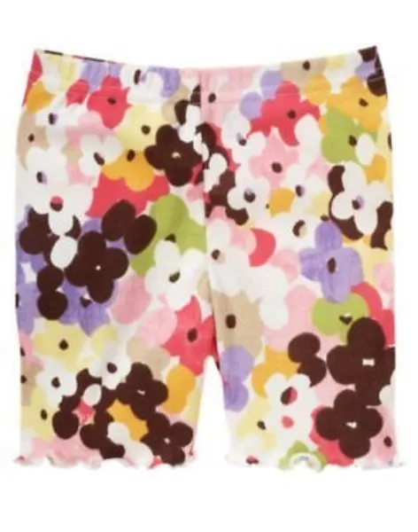 Gymboree Glamour Safari Floral Bike Shorts 6 12 18 24 2T 3T 4T 5T Nwt