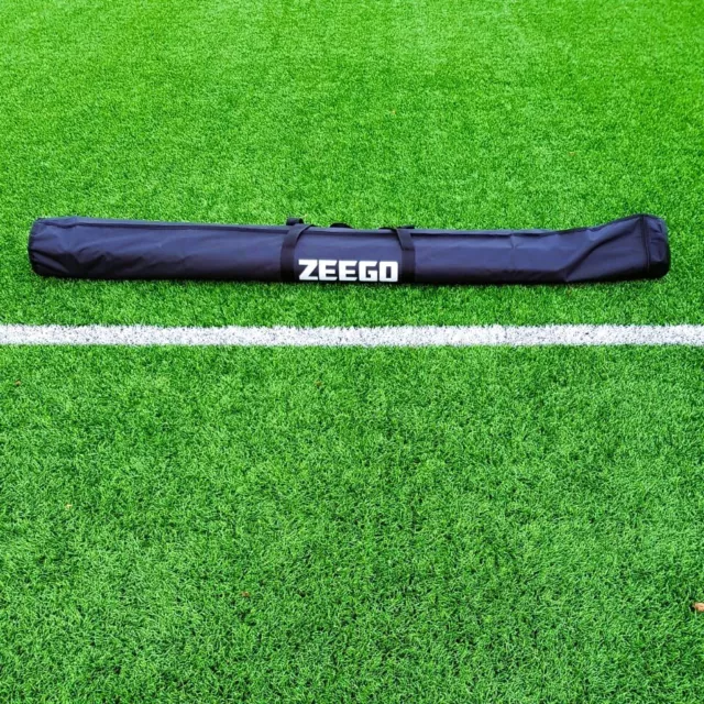 ZEEGO Slalom Pole Carry Bag Case - Heavy Duty Black Football Corner Flag Bag