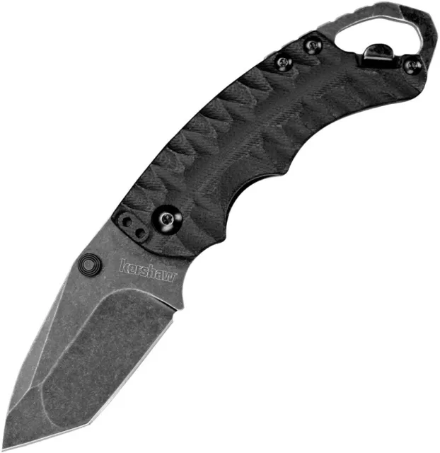 Kershaw Shuffle II 2 Folding Knife Black Tanto Blackwash 4" 8750TBLKBW