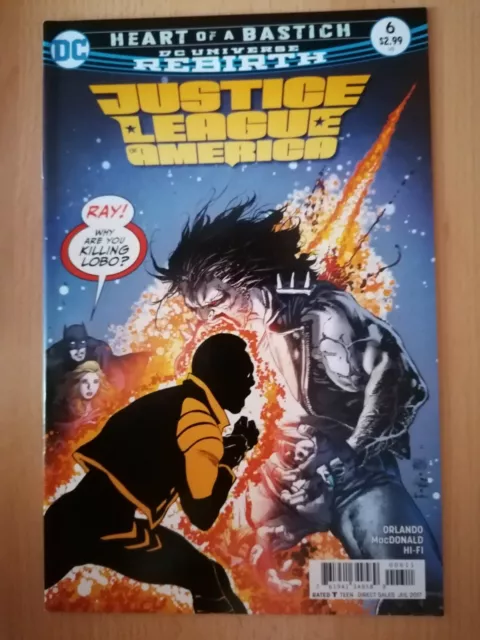 Justice League of America #6 (2017) Rebirth Heft Comic Englisch