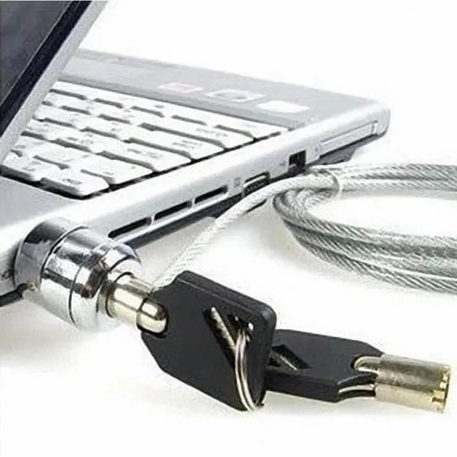 Câble Antivol PC Compatible avec Noble Wedge® de 2m - Câble de Sécurité  avec Verrou à Clé, Câble Antivol pour Ordinateur Portable Dell