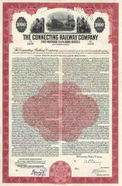 Connecting Railway Company 1951 New York Frankford Junction Philadelphia Trenton