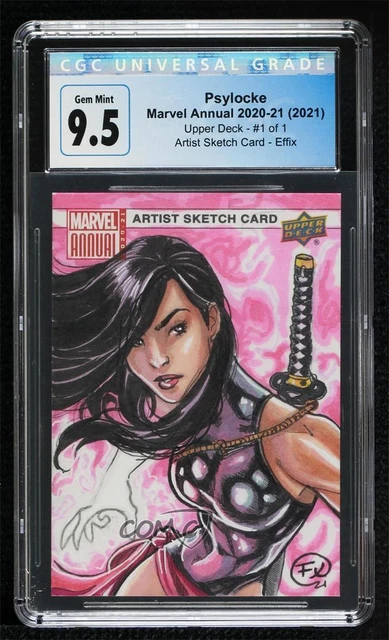 2020-21 Upper Deck Marvel Annual Sketch Cards 1/1 Effix #SKT CGC 9.5 Auto 05uz
