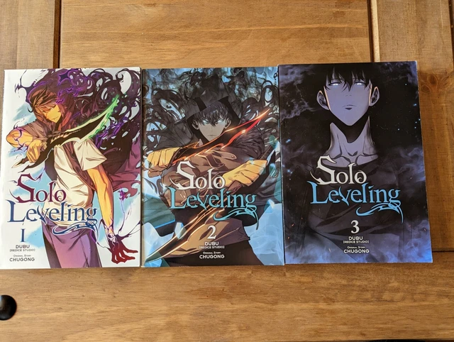 SOLO LEVELING MANGA Books Set Vol 1,2,3 English Language, Mint ...
