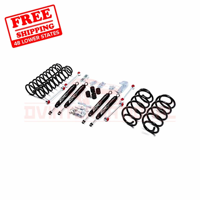 ZONE 3& FRONT & Rear Suspension Lift Kit for Jeep Wrangler TJ 4WD Gas