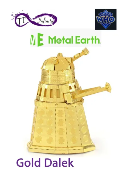 Metal Earth Dr Who Tardis Gold Dalek Rusty K9 Fascinations 3D Metall Modell Kits 2