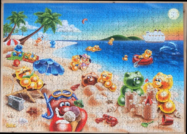 Ravensburger Gelini Puzzle 1000 Teile Urlaub pur Komplett wie Neu RARITÄT!!