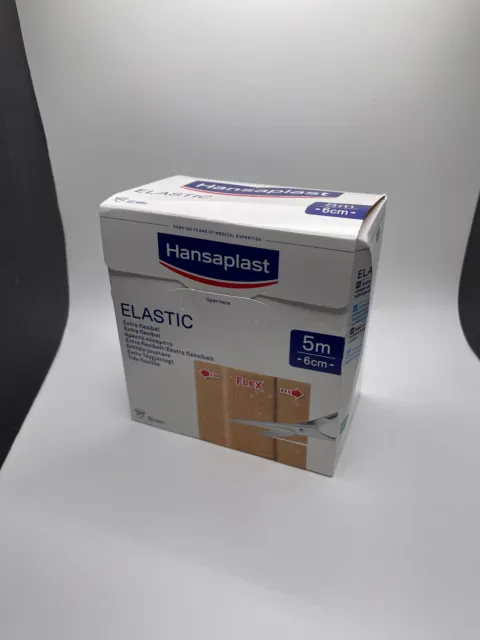 Hansaplast Elastic Wundpflaster 6 cm x 5 m - Meterware - REF 48684