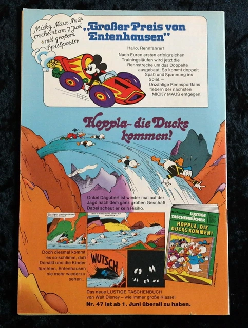 Micky Maus 1977 Heft 23 mit Beilage und Schnipp (Ehapa) TOP Zustand Z0-1 2