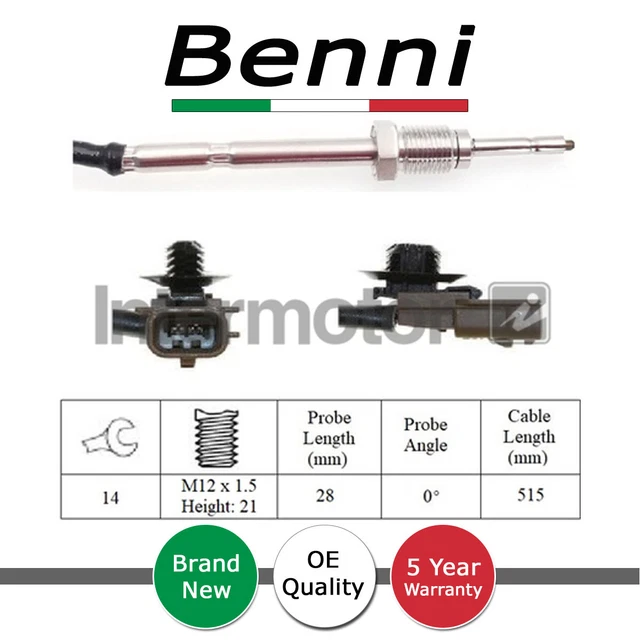 Sensore Temperatura Gas Di Scarico Amrxuts - Per Ford Kuga, Transit, Grand Tourneo Connect 1.6 TDCi - Foto 3