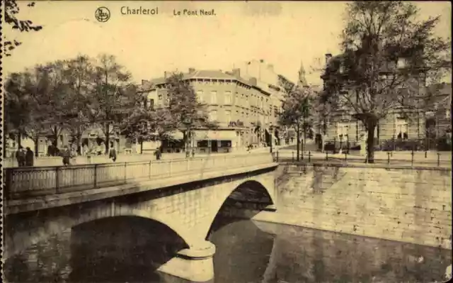 Feldpostkarte 1. WK Charleroi 1917 mit Stempel Remagen nach Ober-Pfaffendorf gel
