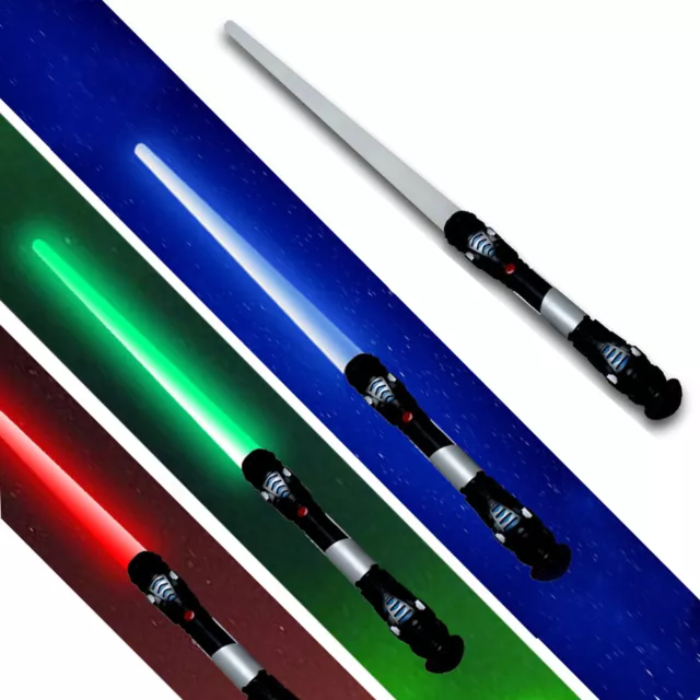 Laserschwert Lichtschwert Sound Licht Vibration 108 cm blau grün rot