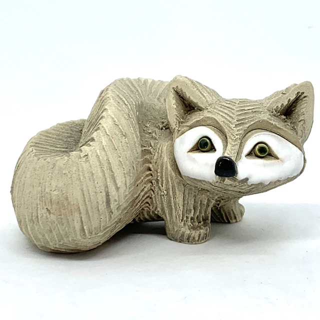Vintage ARTESANIA RINCONADA Uruguay Art Pottery Collectible FOX Clay Figurine