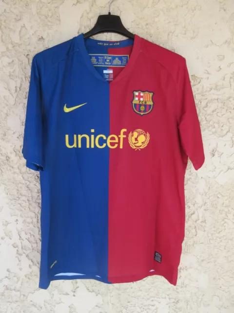 Maillot F.C BARCELONE BARCELONA n°15 Barça shirt camiseta NIKE home jersey M