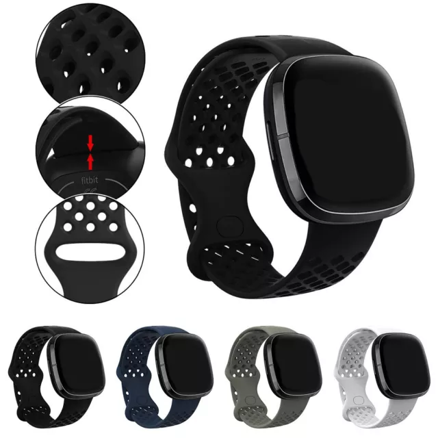 Pour Fitbit Versa 3/4 Bracelet De Montre En Silicone Accessoires De Montre ✿