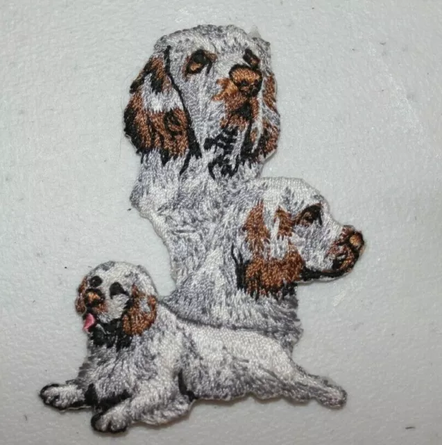 Clumber Spaniel Dog Breed Embroidered DOG ANIMAL IRON ON Patch