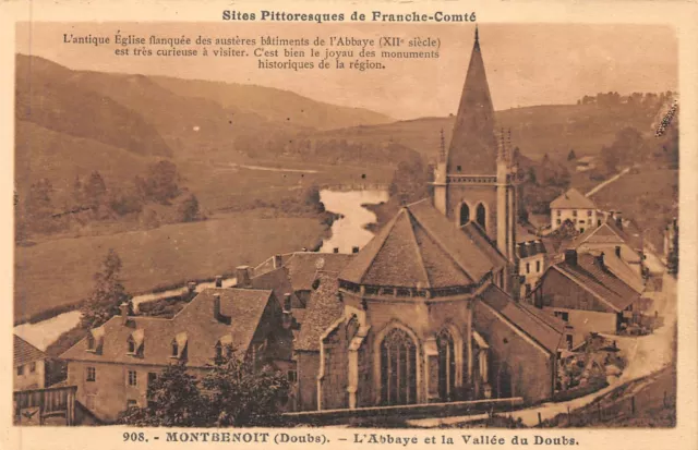 MONTBENOIT - l'abbaye et la vallée du Doubs
