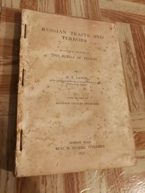 Russian Traits And Terrors, The Russia Of Today, E B Lanin 1891 Hc Vtg Antique