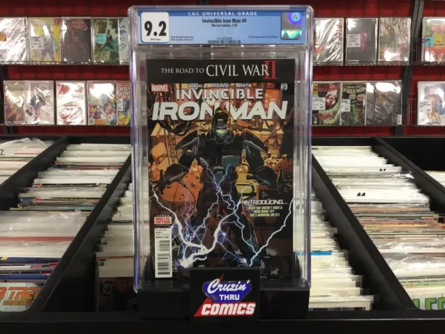 Invincible Iron Man #9 1st Full Riri Williams! CGC 9.2!