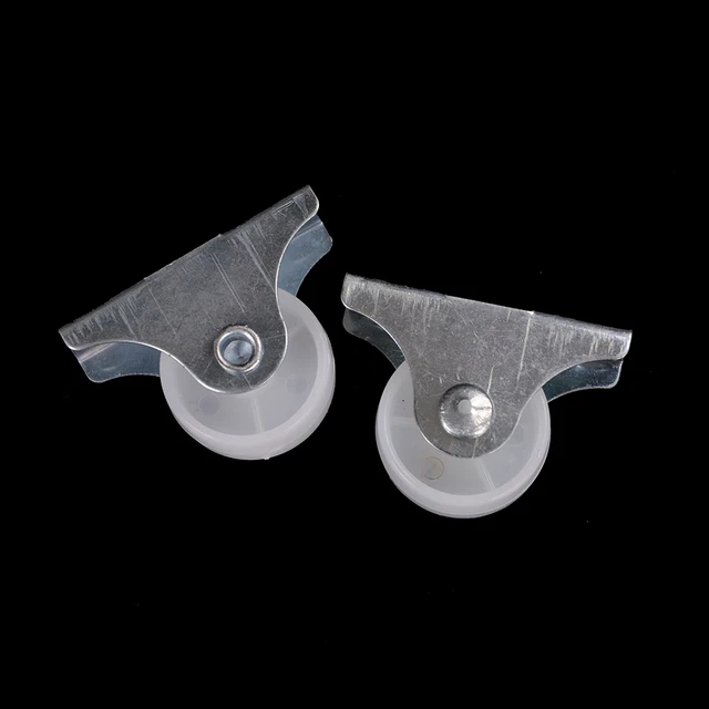 2 pz 1" Diametro Ruota Ruota Fissata Metallo Piastra Superiore Rigida J*H7