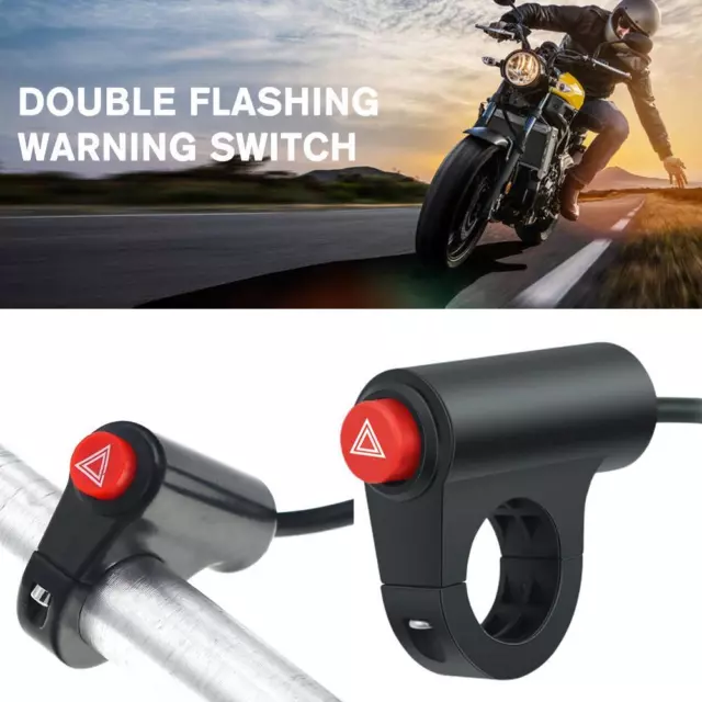 Motorcycle Button Hazard Light Button Electric Vehicle Double Warning Emergenc~