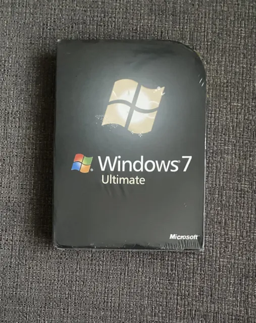 New Genuine Microsoft Windows 7 Ultimate Edition 32 & 64 Bit DVD discs, Sealed