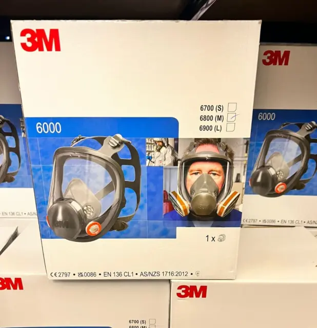 3M 6800 Medium Full Face Respirator Mask BRAND NEW - Expiry 2028