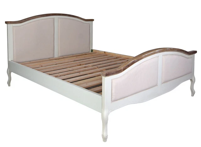 Doppelbett 160x200cm Landhausstil Bett Ehebett Schlafzimmer Holzbett Bettgestell