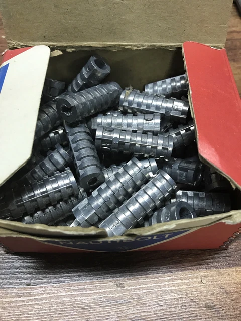 Lot Of 41- 1/4" x 1-1/2" Universal Brand Lag Shield Anchor, 1/2" Hole