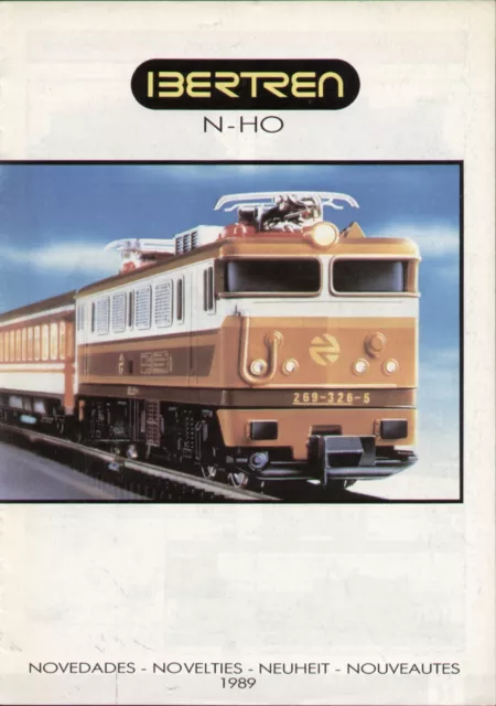 catalogo IBERTREN 1989 NOVEDADES escala N 1/160 y HO 1/87    SP F E D  aa