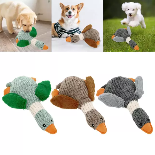 Pet Dog Toys Training Squeaky Interactive Stuffed Chew  Cleaning Plush