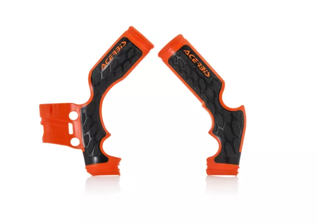 Acerbis [2688765225] X-Grip Frame Guards Black/Orange