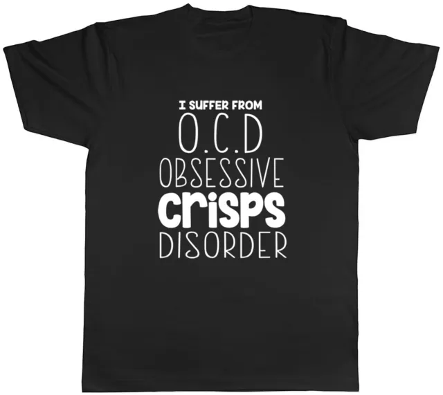 I Suffer from OCD Obsessive Crisps Disorder Funny Mens Tee T-Shirt