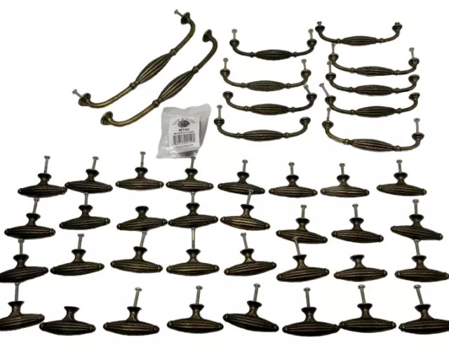 Great Ornate Drawer Pulls 43 Pieces Metal strong Made in England by MDC UK