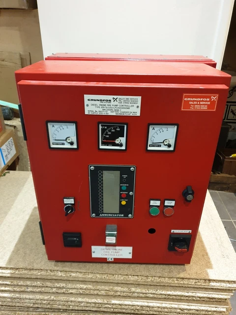 GRUNDFOS DIESEL ENGINE Fire Pump Controller Control Board Used £600.00 ...