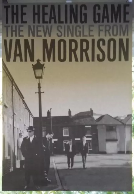 Van Morrison : The Healing Game (the single) rare English promo poster