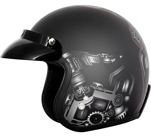 "Vcan" *V85C* 3/4 Open Face Motorcycle Helmet