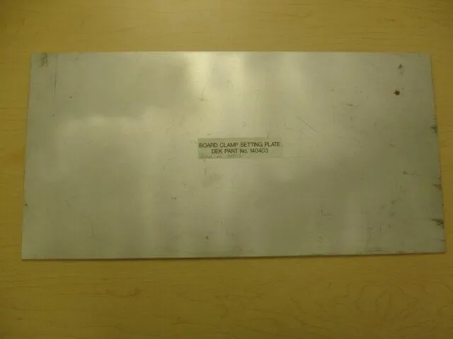DEK 140403 Board Clamp Setting Plate