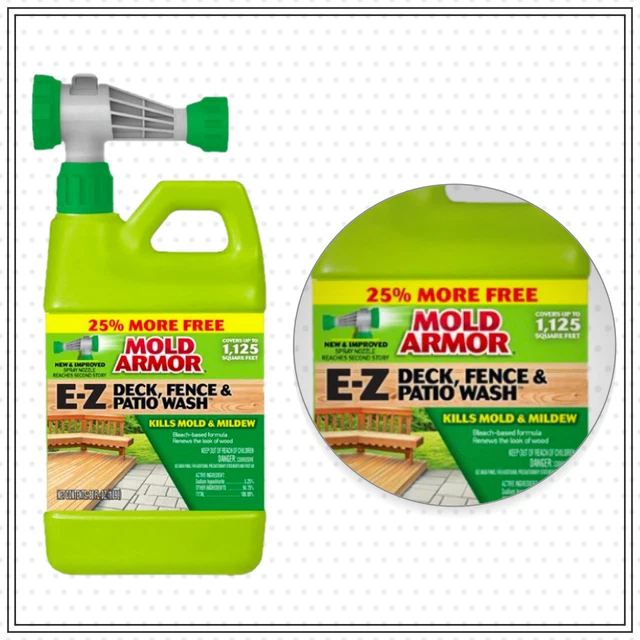 MOLD ARMOR DECK Wash Hose-End Cleaner Deck Fence & Patio Wash FG51125W