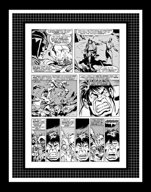 Sal Buscema Incredible Hulk #203 Rare Production Art Pg 12 Monotone