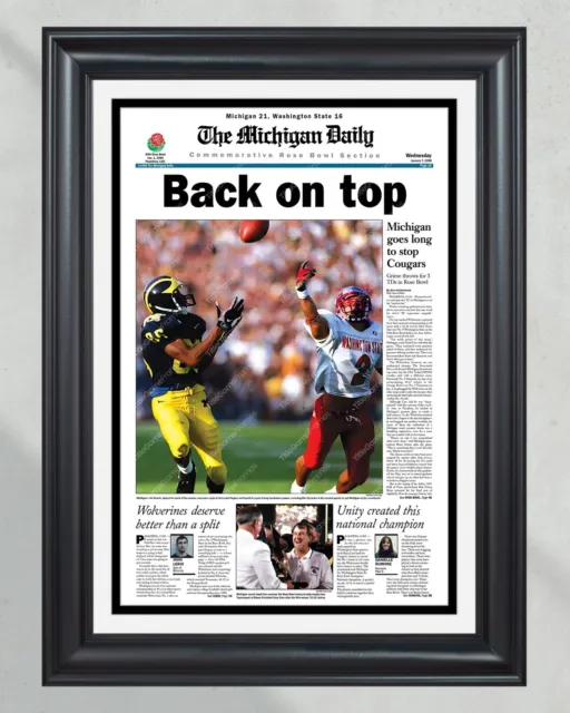 1997 Michigan Wolverines NCAA College Football National Champions 'Back on top'