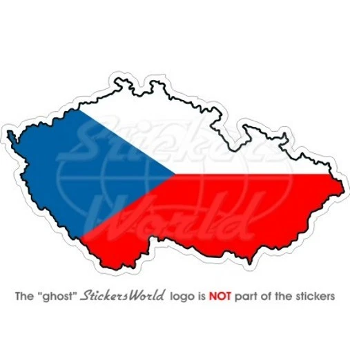 12 Mini-Aufkleber – Tschechische Flagge, 33x20 Mm, Selbstklebend, Auf Bögen Geliefert