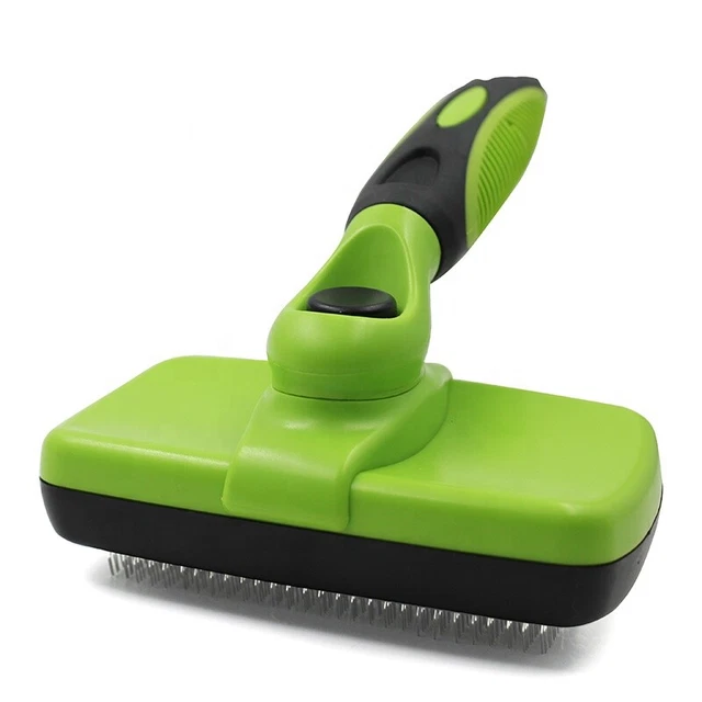 Self Cleaning Dog Cat Slicker Brush Grooming Brush Comb Shedding Tool Hair Fur