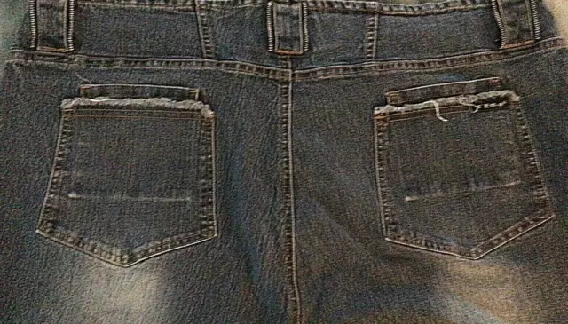 Sebo Paris Boot Cut  Womens Jeans Size 22 Stretch  Zipper Front Pocket Dark Wash