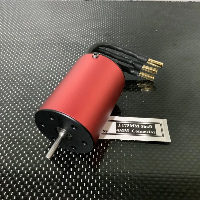 Tenshock 4 Pole RC Brushless Motor TS-X1401L-4550KV For 1/12 & 1/10 Scale Off-Road Cars