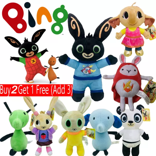 Bing Bunny Hoppity Voosh Coco Sula Flop Pando Friend Soft Plush Kids Toy Gift