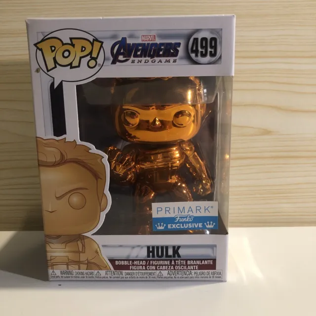 FUNKO POP MARVEL Avengers Orange Chrome Hulk Primark Exclusive #499 - UK  SELLER £9.00 - PicClick UK
