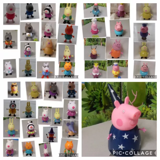 FIGURAS DE PEPPA Pig Emily Zoe Mam Pap Rey Reina Cocinera
